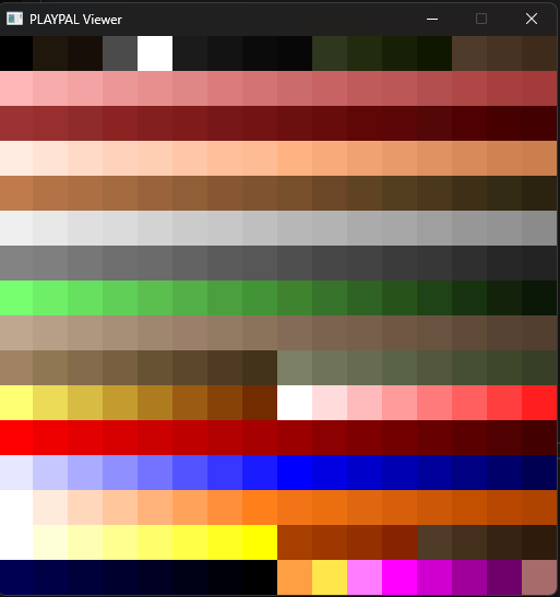 Doom PLAYPAL Palette